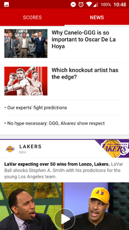 app engagement espn feed