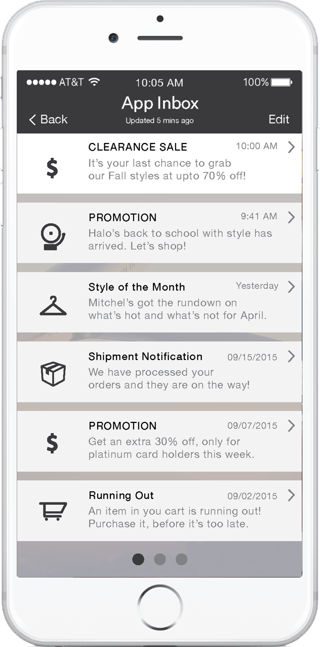 push notification tools: App Inbox | Leanplum