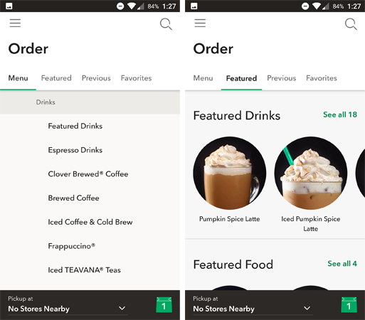 app engagement starbucks in-app conversions