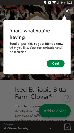 app engagement starbucks social share